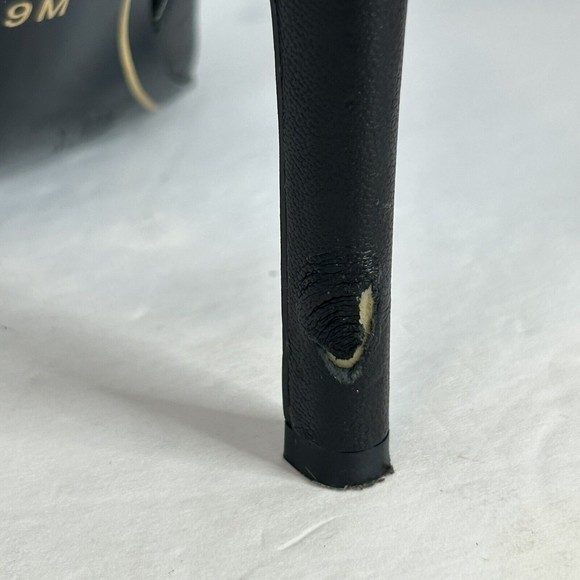 CHARLES JOURDAN Paris Black Petunia Peep Toe‎ D’orsay Sandal Sz 9 - Picture 6 of 7